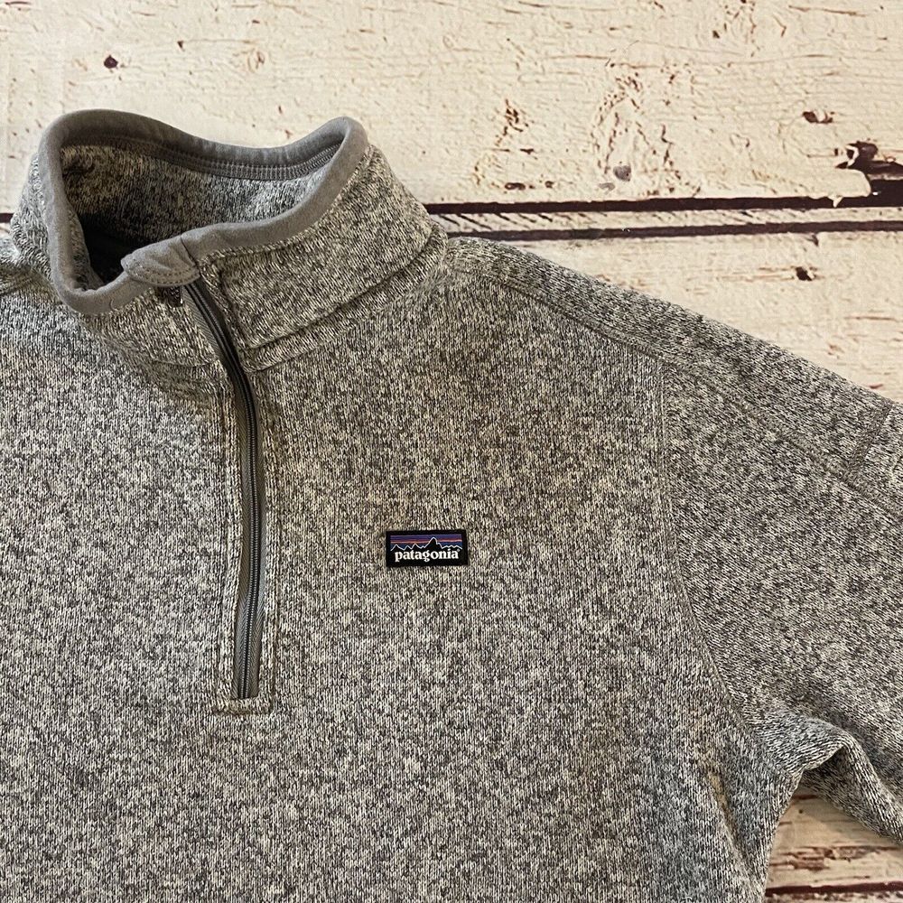 Patagonia Quarter Zip‎ Better Sweater Gray Woman's Size - Picture 3 of 11